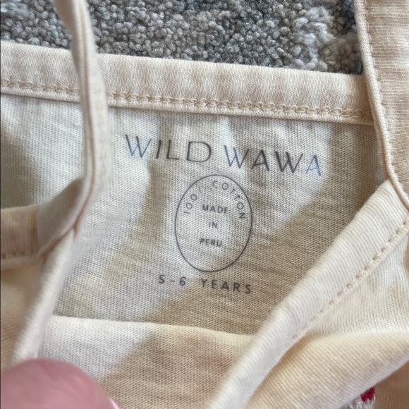 Wild Wawa Cream Ruffle Top and Denim Shorts Set - Picture 6 of 6